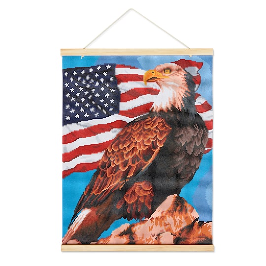 Michaels, Bald Eagle Diamond Art Kit with Frame by Make Market® – Category: Diamond Painting